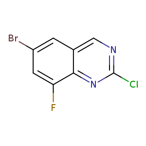 Brc1cc(F)c2c(c1)cnc(n2)Cl