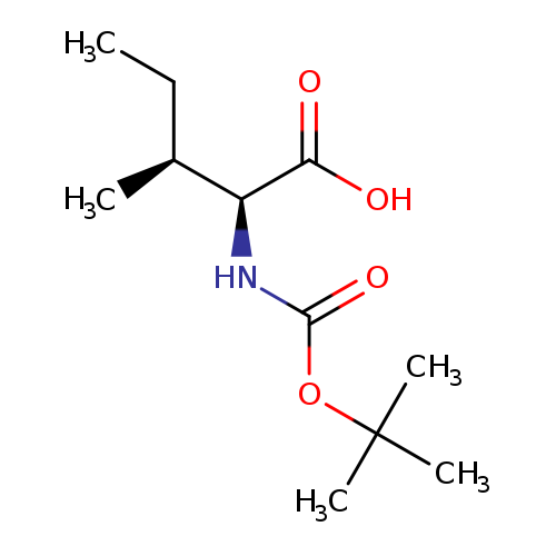 CC[C@@H]([C@@H](C(=O)O)NC(=O)OC(C)(C)C)C	C11H21NO4