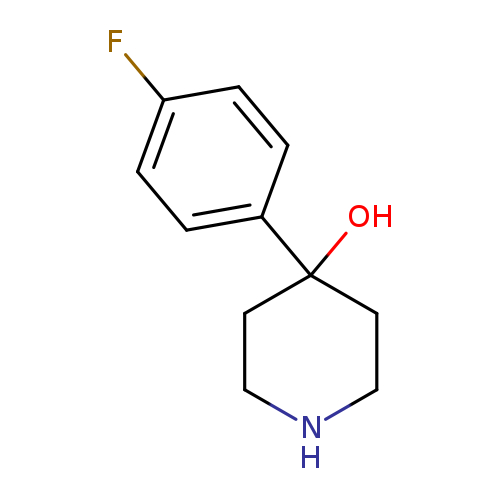 OC1(CCNCC1)c1ccc(cc1)F