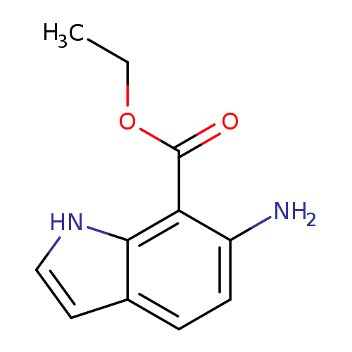 CCOC(=O)c1c(N)ccc2c1[nH]cc2