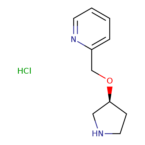 C1NC[C@H](C1)OCc1ccccn1.Cl