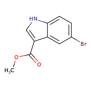 COC(=O)c1c[nH]c2c1cc(Br)cc2