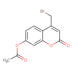 BrCc1cc(=O)oc2c1ccc(c2)OC(=O)C