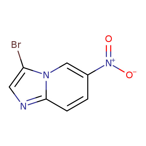 [O-][N+](=O)c1cn2c(Br)cnc2cc1