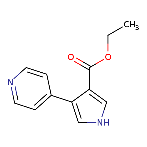CCOC(=O)c1c[nH]cc1c1ccncc1
