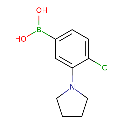 Clc1ccc(cc1N1CCCC1)B(O)O