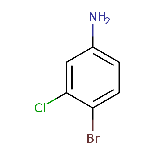 Nc1ccc(c(c1)Cl)Br