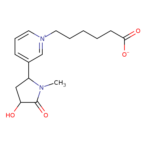 [O-]C(=O)CCCCC[n+]1cccc(c1)C1CC(C(=O)N1C)O