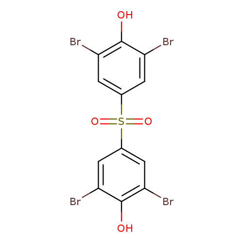 Brc1cc(cc(c1O)Br)S(=O)(=O)c1cc(Br)c(c(c1)Br)O