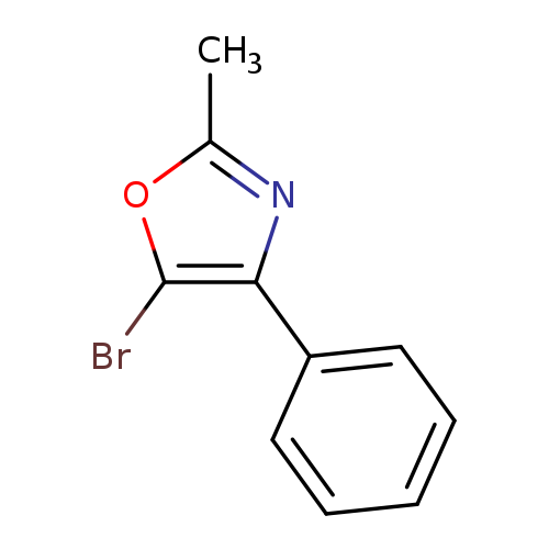 Cc1oc(c(n1)c1ccccc1)Br