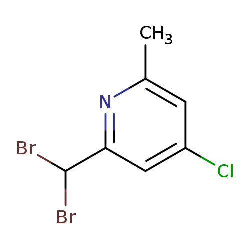 Clc1cc(nc(c1)C)C(Br)Br