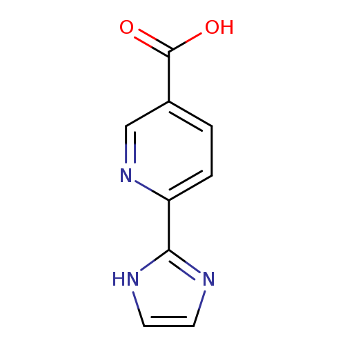 OC(=O)c1ccc(nc1)c1ncc[nH]1