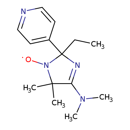 CCC1(N=C(C(N1[O])(C)C)N(C)C)c1ccncc1