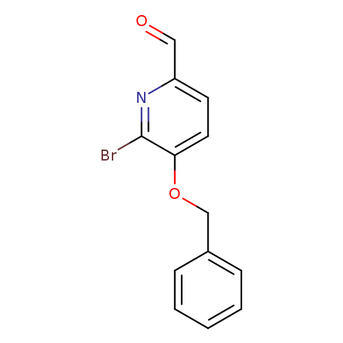 O=Cc1ccc(c(n1)Br)OCc1ccccc1