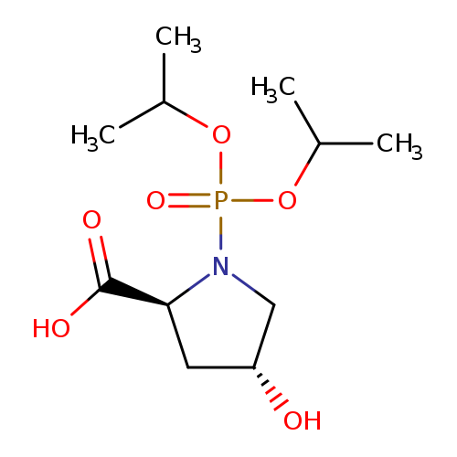 O[C@@H]1C[C@H](N(C1)P(=O)(OC(C)C)OC(C)C)C(=O)O