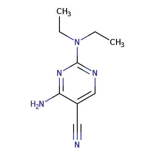 CCN(c1ncc(c(n1)N)C#N)CC