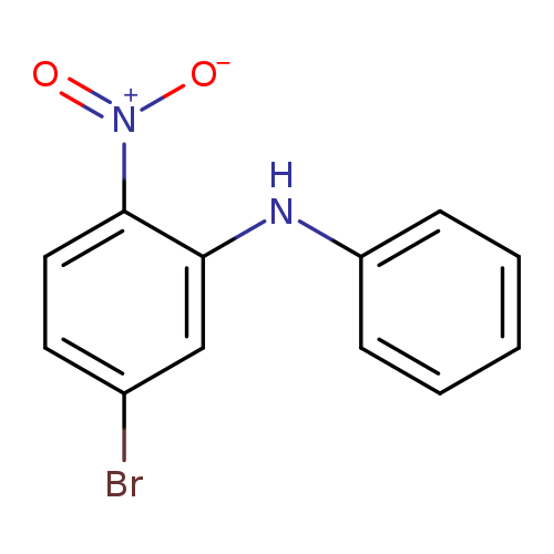 Brc1ccc(c(c1)Nc1ccccc1)[N+](=O)[O-]