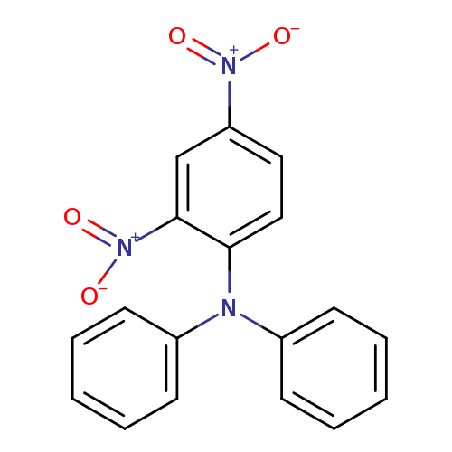 [O-][N+](=O)c1cc(ccc1N(c1ccccc1)c1ccccc1)[N+](=O)[O-]