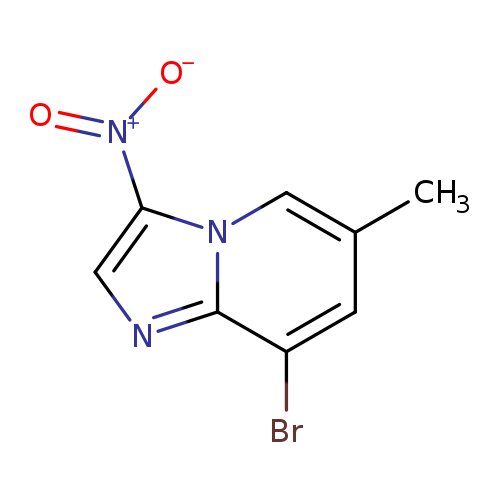 Cc1cc(Br)c2n(c1)c(cn2)[N+](=O)[O-]