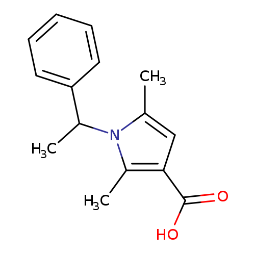 OC(=O)c1cc(n(c1C)C(c1ccccc1)C)C