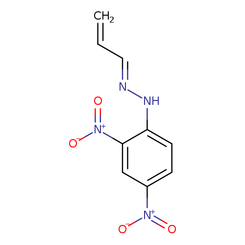 C=C/C=N/Nc1ccc(cc1[N+](=O)[O-])[N+](=O)[O-]