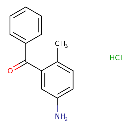 Nc1ccc(c(c1)C(=O)c1ccccc1)C.Cl