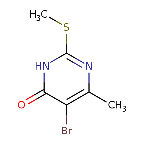 CSc1nc(C)c(c(=O)[nH]1)Br
