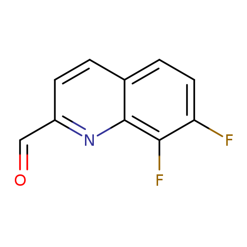 O=Cc1ccc2c(n1)c(F)c(cc2)F