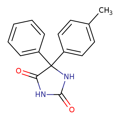 O=C1NC(=O)C(N1)(c1ccc(cc1)C)c1ccccc1