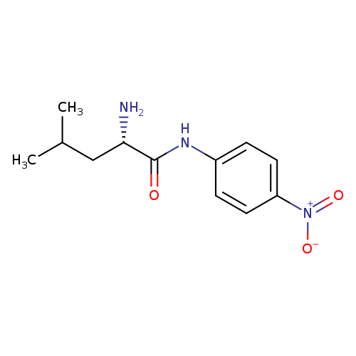 N[C@H](C(=O)Nc1ccc(cc1)[N+](=O)[O-])CC(C)C	C12H17N3O3