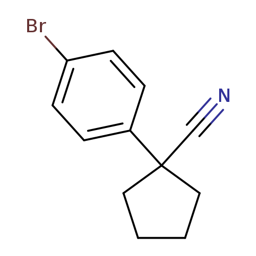N#CC1(CCCC1)c1ccc(cc1)Br