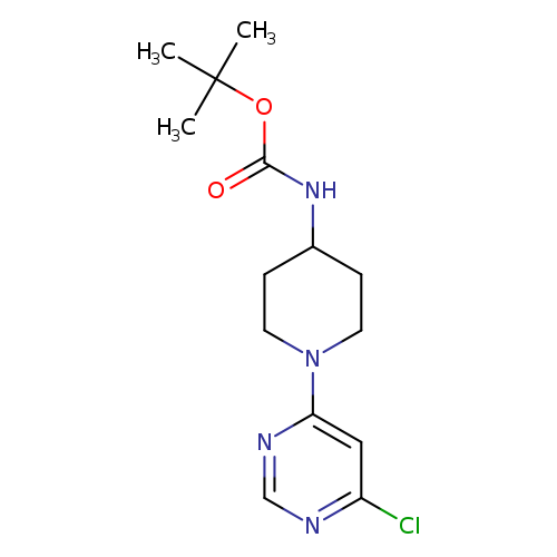 O=C(OC(C)(C)C)NC1CCN(CC1)c1ncnc(c1)Cl