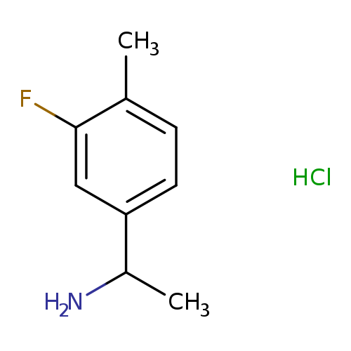 CC(c1ccc(c(c1)F)C)N.Cl