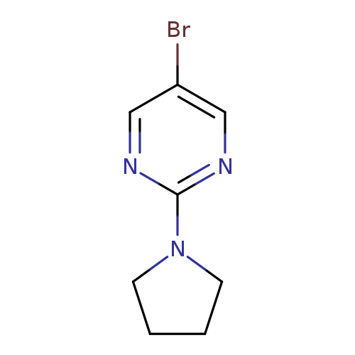 Brc1cnc(nc1)N1CCCC1