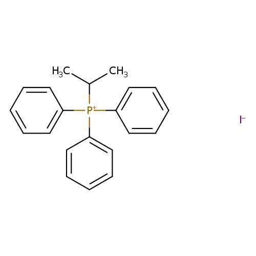 CC([P+](c1ccccc1)(c1ccccc1)c1ccccc1)C.[I-]