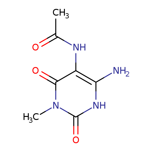 CC(=O)Nc1c(N)[nH]c(=O)n(c1=O)C