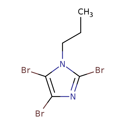 CCCn1c(Br)nc(c1Br)Br