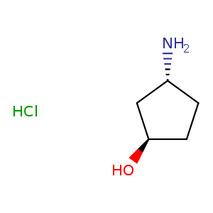 N[C@@H]1CC[C@H](C1)O.Cl
