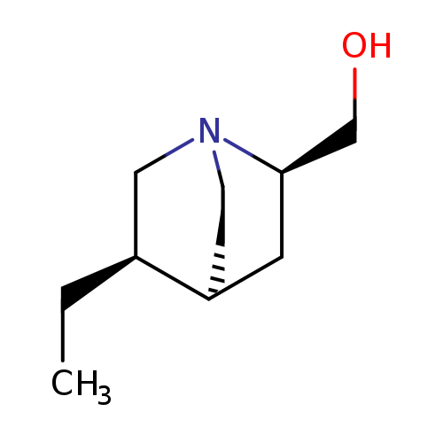 CC[C@H]1CN2CC[C@H]1C[C@@H]2CO