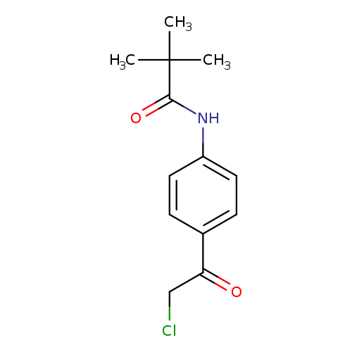 ClCC(=O)c1ccc(cc1)NC(=O)C(C)(C)C