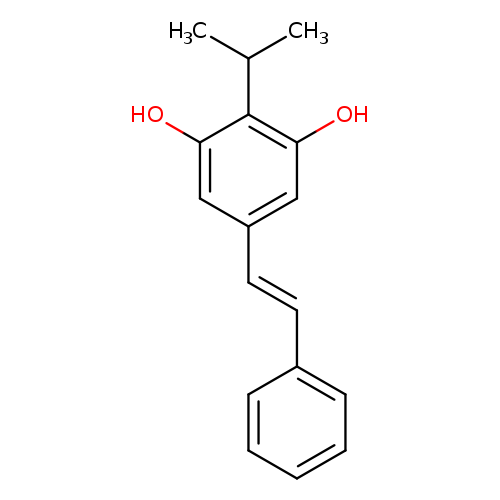 CC(c1c(O)cc(cc1O)/C=C/c1ccccc1)C