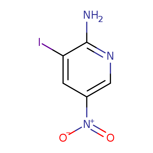 [O-][N+](=O)c1cnc(c(c1)I)N
