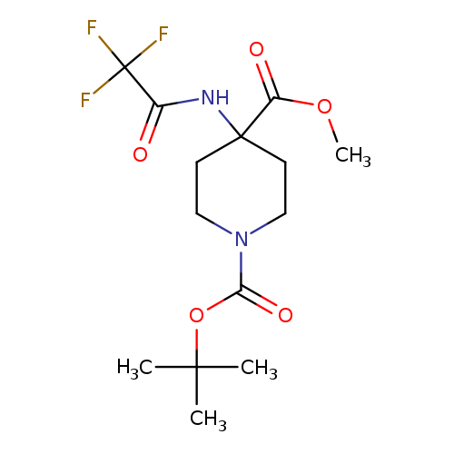 COC(=O)C1(CCN(CC1)C(=O)OC(C)(C)C)NC(=O)C(F)(F)F