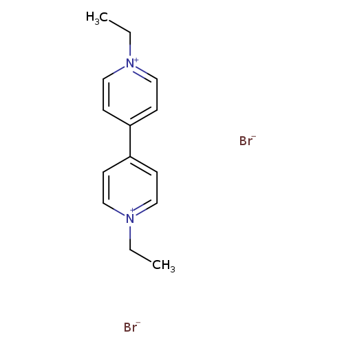 CC[n+]1ccc(cc1)c1cc[n+](cc1)CC.[Br-].[Br-]