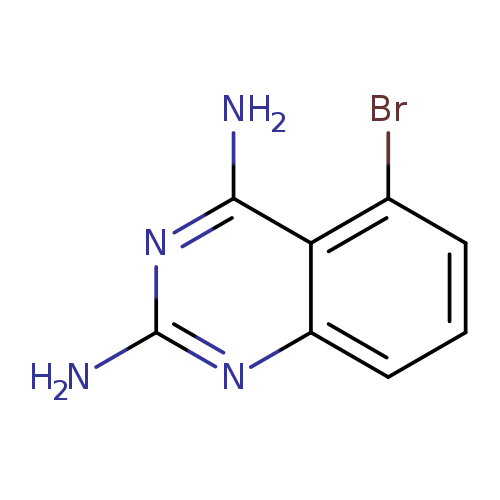 Nc1nc2cccc(c2c(n1)N)Br