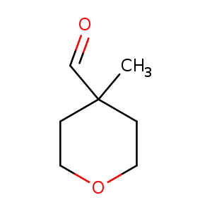 O=CC1(C)CCOCC1