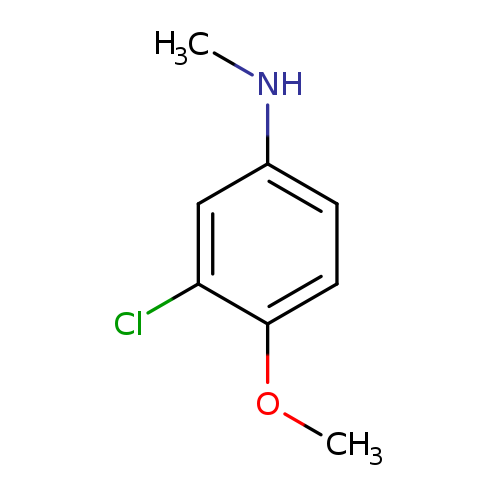 CNc1ccc(c(c1)Cl)OC