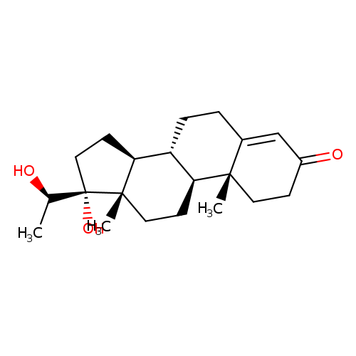 O=C1CC[C@]2(C(=C1)CC[C@@H]1[C@@H]2CC[C@]2([C@H]1CC[C@]2(O)[C@H](O)C)C)C