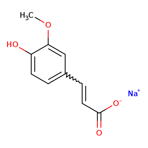 COc1cc(C=CC(=O)[O-])ccc1O.[Na+]
