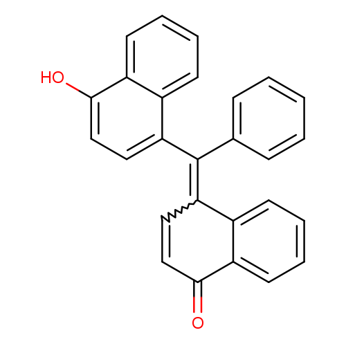 O=C1C=CC(=C(c2ccc(c3c2cccc3)O)c2ccccc2)c2c1cccc2